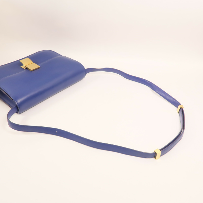 CELINE 牛皮皮革Classic Box金扣肩背袋-7