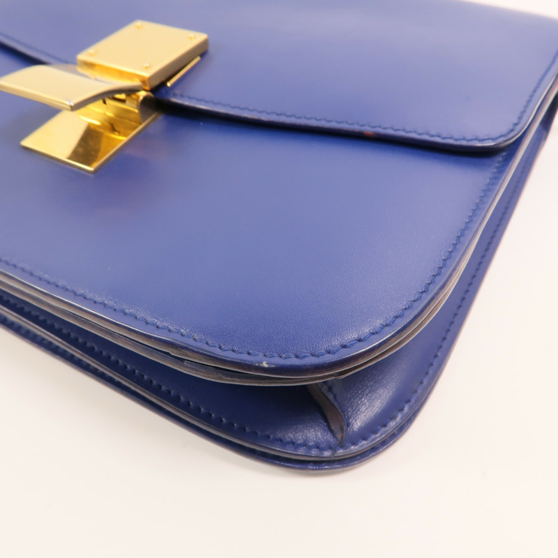 CELINE 牛皮皮革Classic Box金扣肩背袋-8