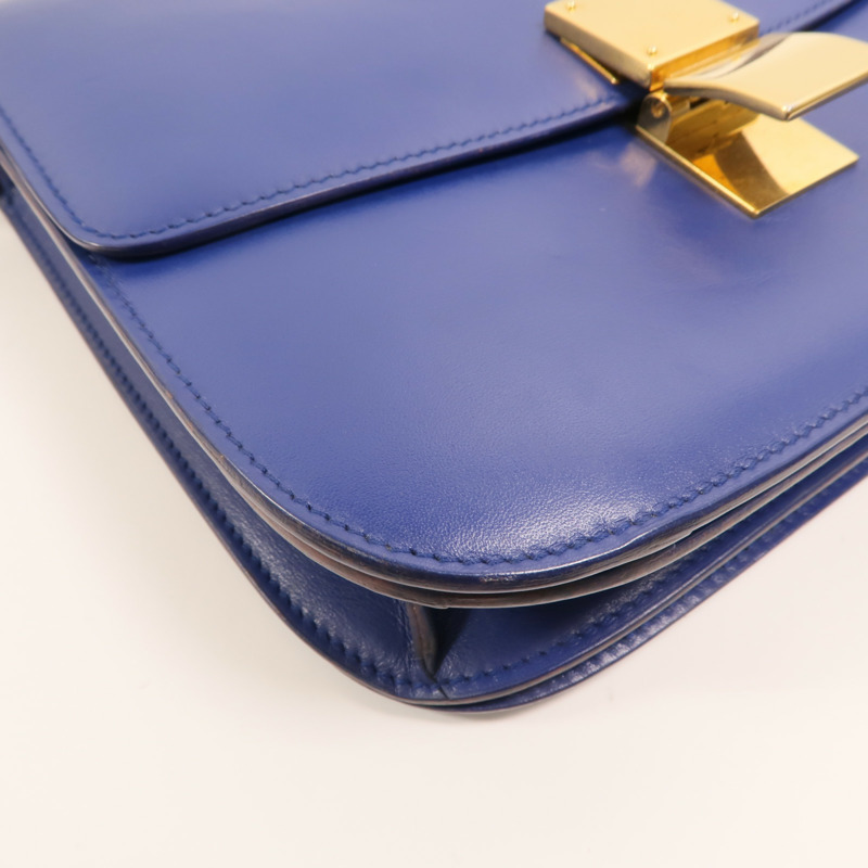 CELINE 牛皮皮革Classic Box金扣肩背袋-9