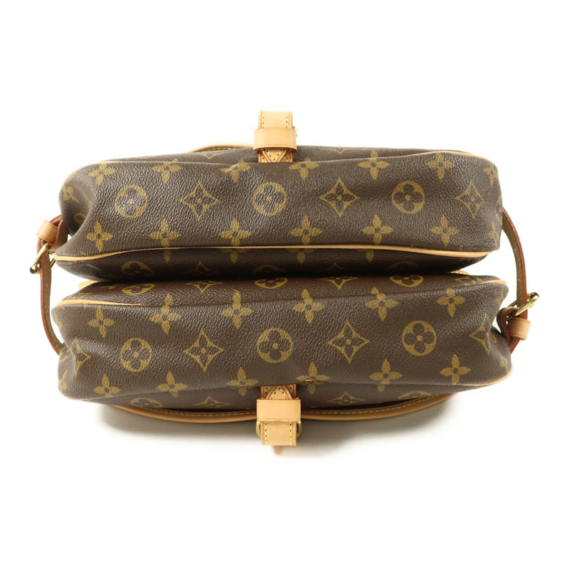 LOUIS VUITTON Monogram Saumur 30金扣肩背袋-3