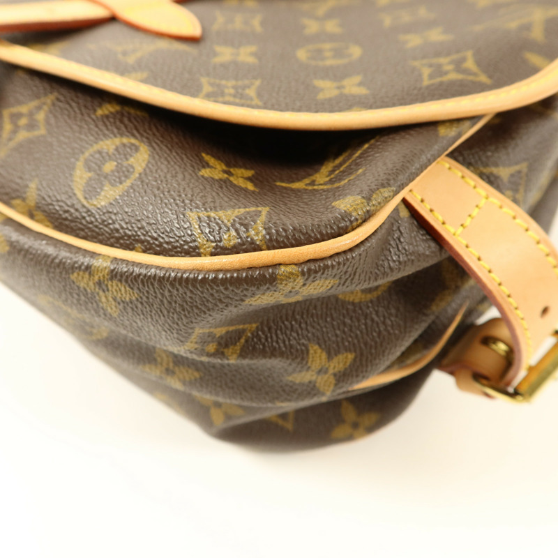 LOUIS VUITTON Monogram Saumur 30金扣肩背袋-12