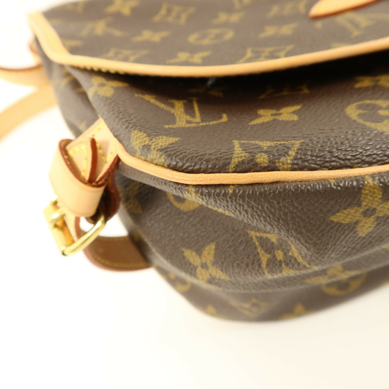 LOUIS VUITTON Monogram Saumur 30金扣肩背袋-13