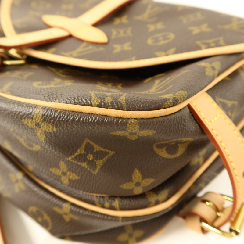LOUIS VUITTON Monogram Saumur 30金扣肩背袋-14