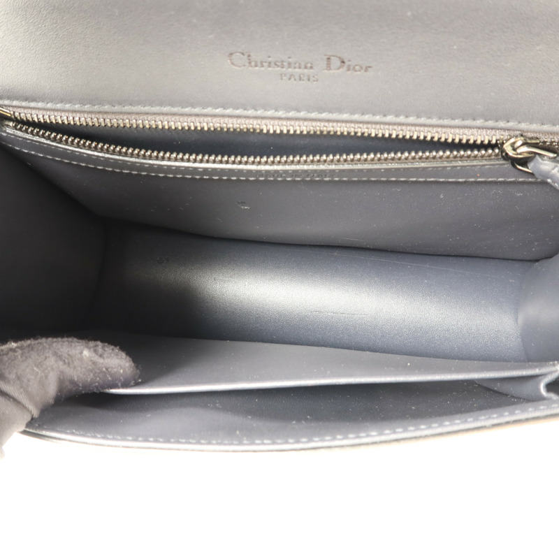 Dior 漆皮皮革Diorama銀扣鏈帶肩背袋-6