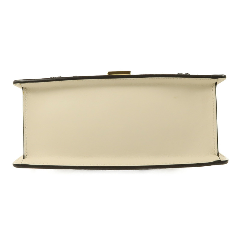 GUCCI 牛皮皮革Sylvie金扣手挽肩背兩用袋-3