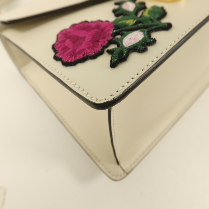 GUCCI 牛皮皮革Sylvie金扣手挽肩背兩用袋-13