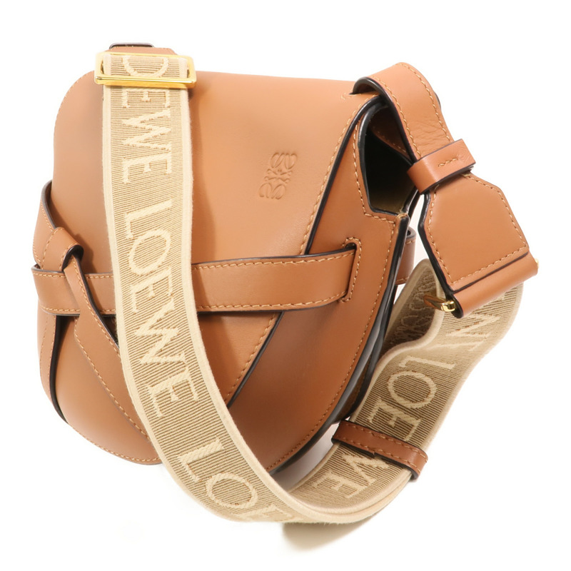 LOEWE 牛皮皮革Small Gate金扣肩背袋-2