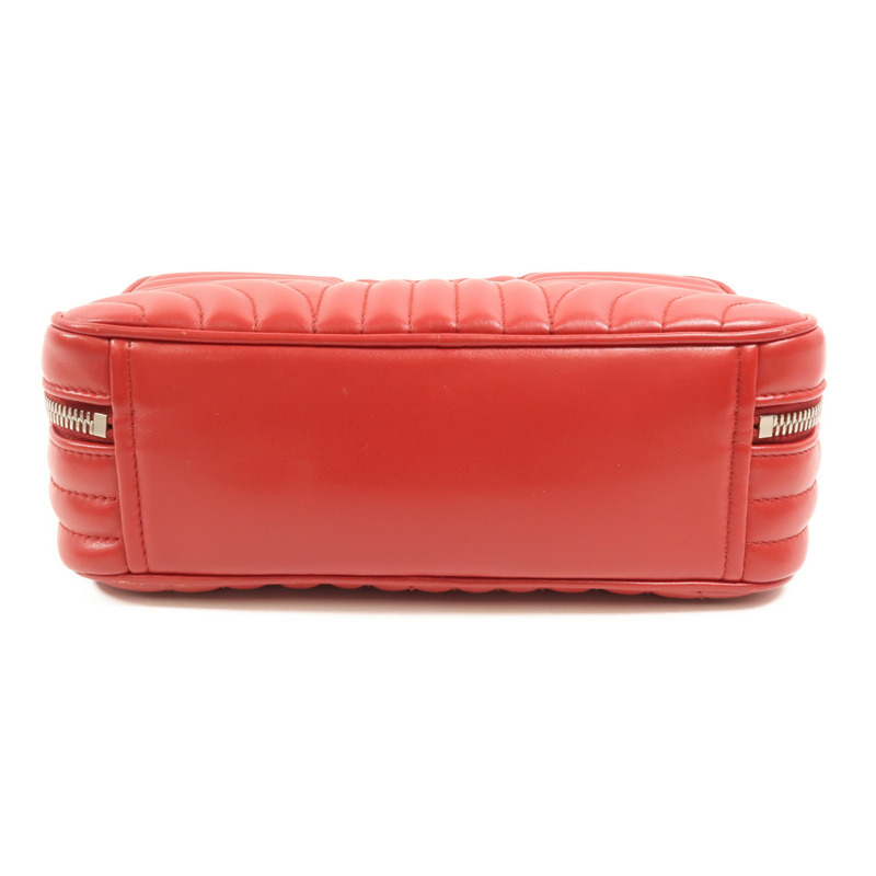 PRADA 牛皮皮革Diagramme Bag銀扣鏈帶手挽肩背兩用袋-3