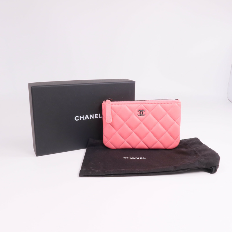 CHANEL 羊皮皮革Mini Pouch手拿包-15