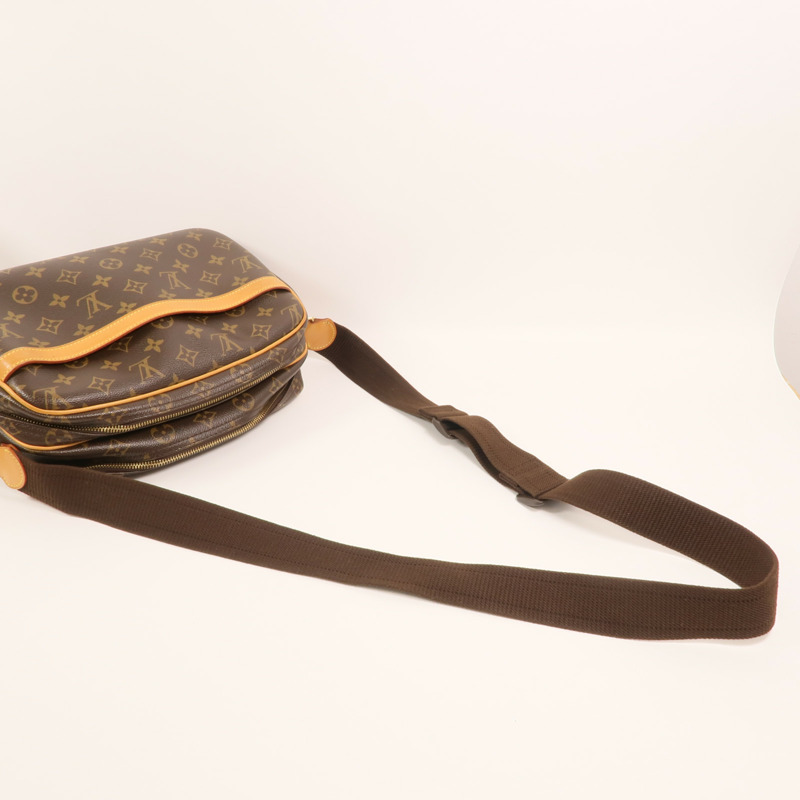 LOUIS VUITTON Monogram Reporter PM金扣肩背袋-8