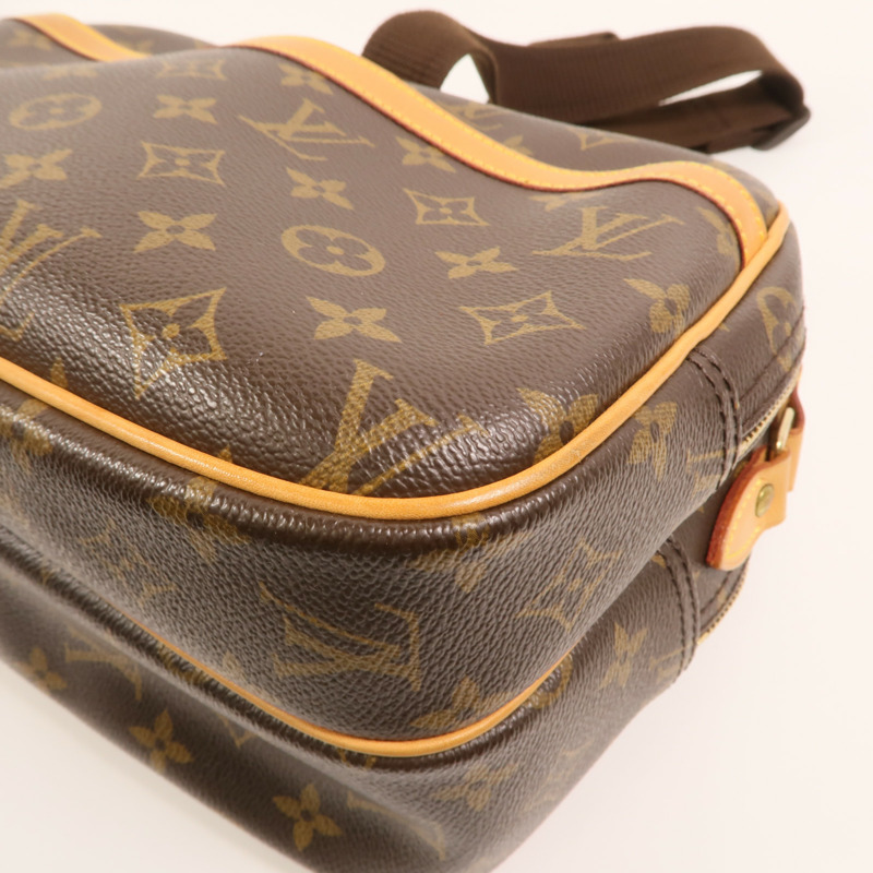 LOUIS VUITTON Monogram Reporter PM金扣肩背袋-9