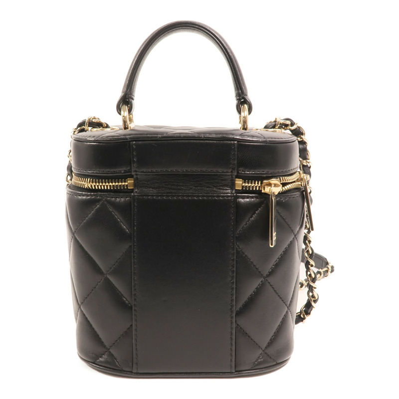 CHANEL 羊皮皮革Shoulder Bag金扣鏈帶手挽肩背兩用袋-1