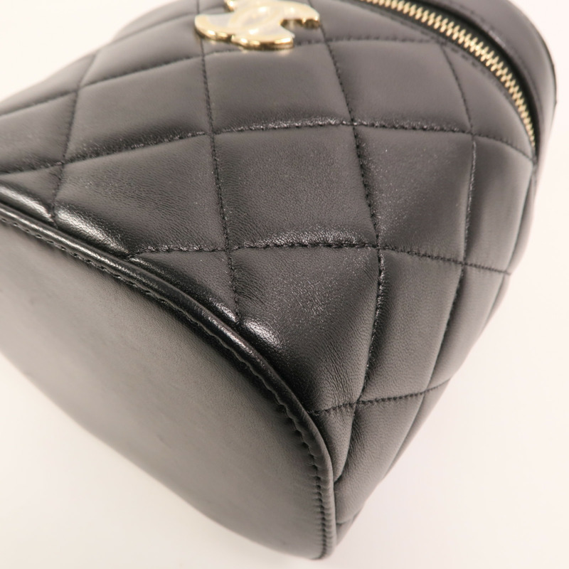 CHANEL 羊皮皮革Shoulder Bag金扣鏈帶手挽肩背兩用袋-8