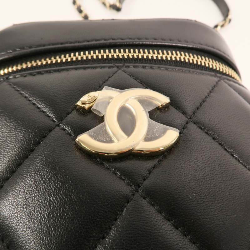 CHANEL 羊皮皮革Shoulder Bag金扣鏈帶手挽肩背兩用袋-13