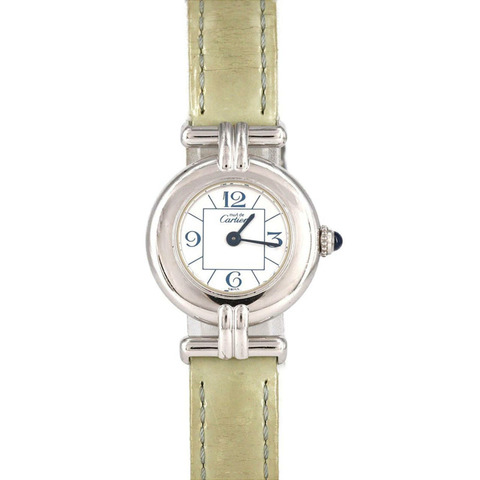 卡地亞 Must Colisée SM W1011455 銀色石英手錶