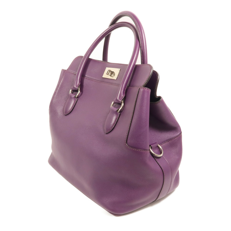 HERMES Swift皮革Toolbox 26銀扣手挽肩背兩用袋Anemone-2