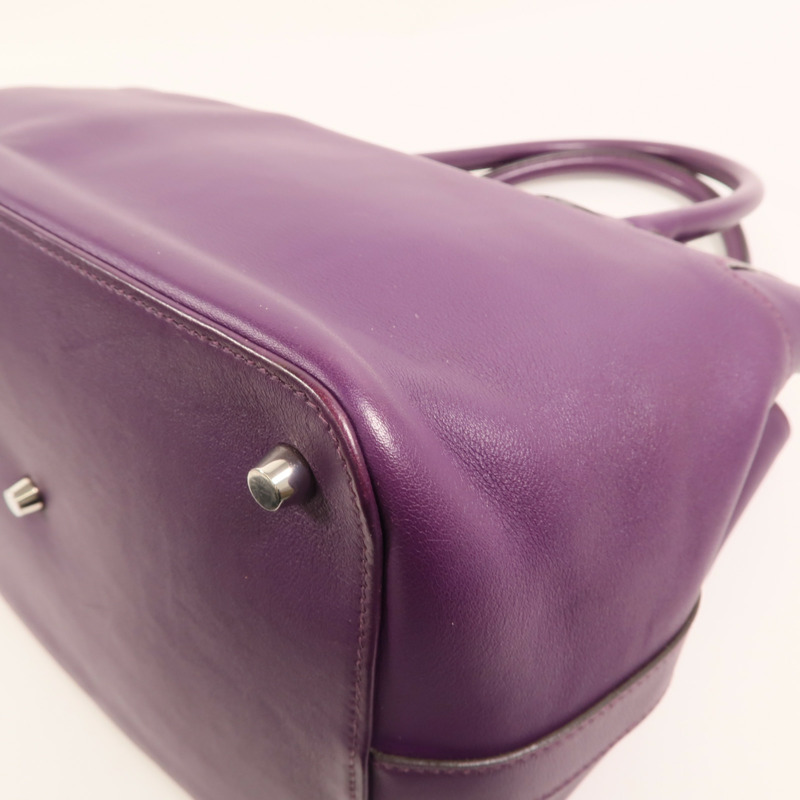 HERMES Swift皮革Toolbox 26銀扣手挽肩背兩用袋Anemone-12