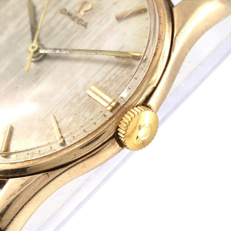 歐米茄圓形錶殼黃金腕錶，手動上鍊-2