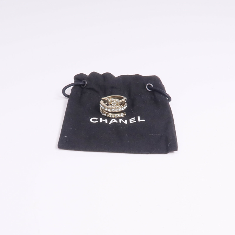 CHANEL 金屬Ring戒指US#5-7