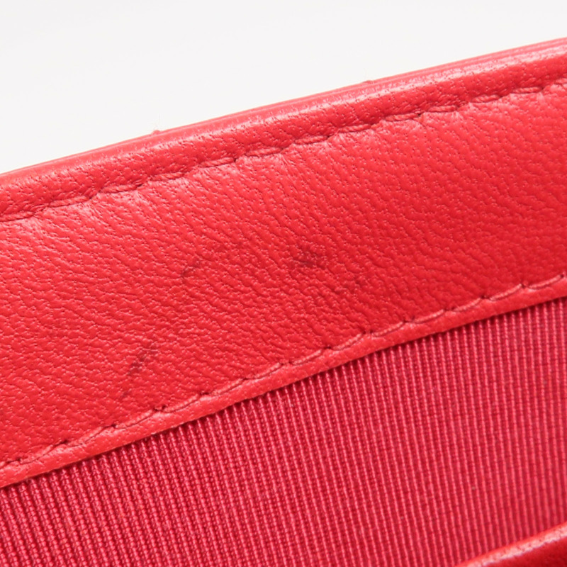 CHANEL 羊皮皮革Classic Long Flap Wallet金扣長錢包-16