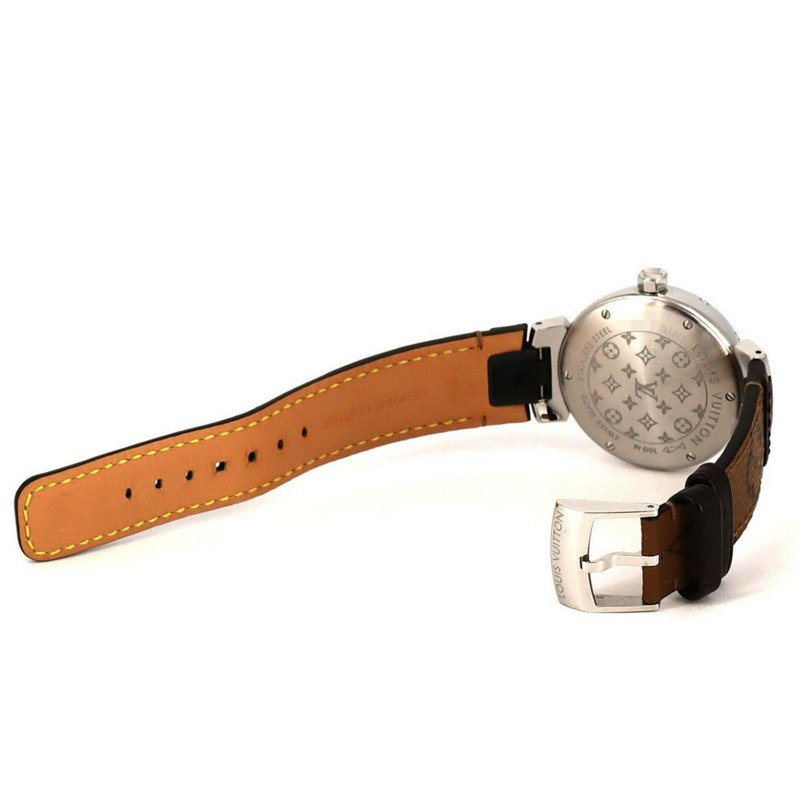 路易威登 Tambour Q1311 SS 石英腕錶-6