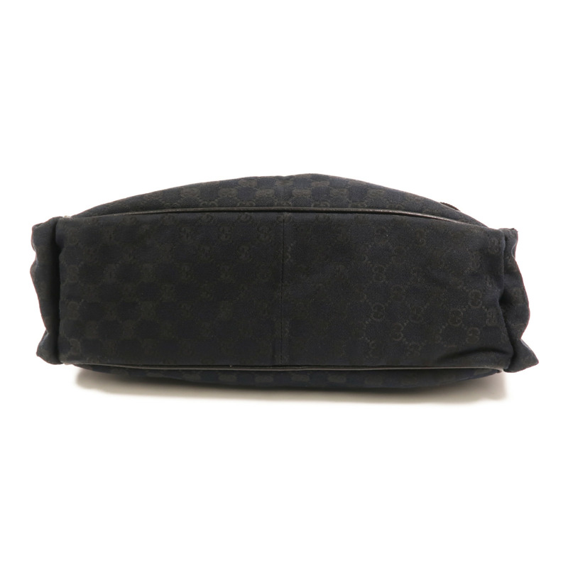 GUCCI 帆布Diaper Bag銀扣肩背袋-3