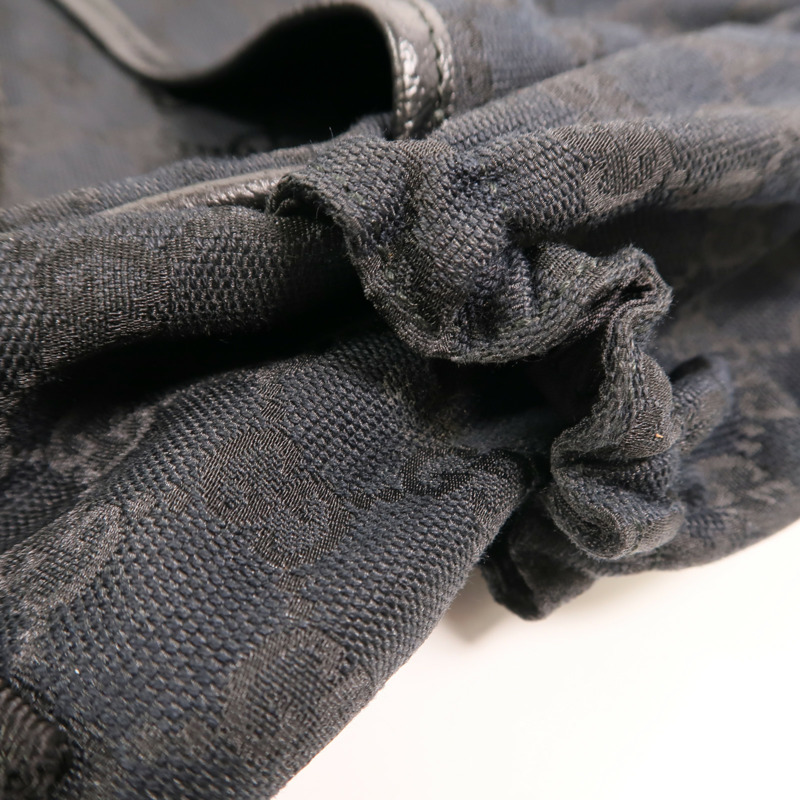 GUCCI 帆布Diaper Bag銀扣肩背袋-13