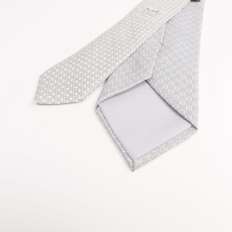 HERMES 絲質Tie領帶-3
