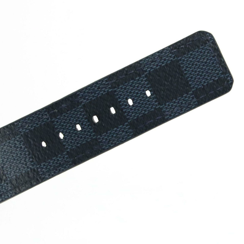 路易威登 Tambour Damier Graphite QA073 SS 石英手錶-4