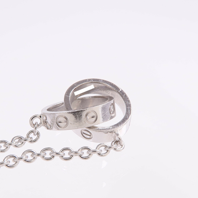 CARTIER 18K白金Love Bracelet手鏈-7