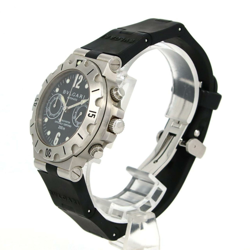 寶格麗潛水計時腕錶 SCB38S SCB38SV AT SS 自動腕錶-1