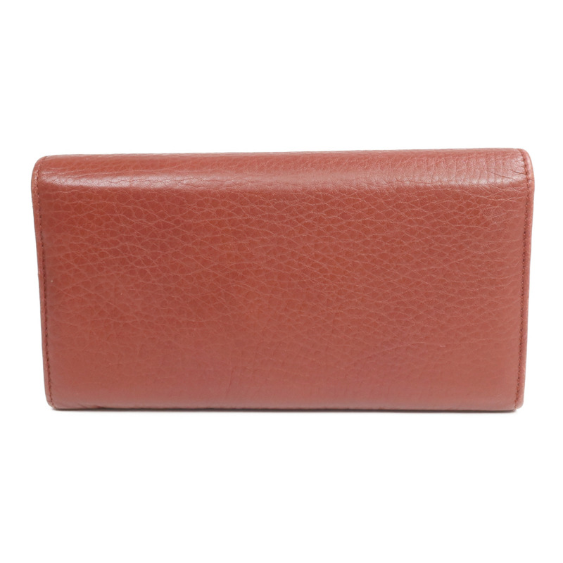 GUCCI 牛皮皮革Long Wallet金扣長錢包-1