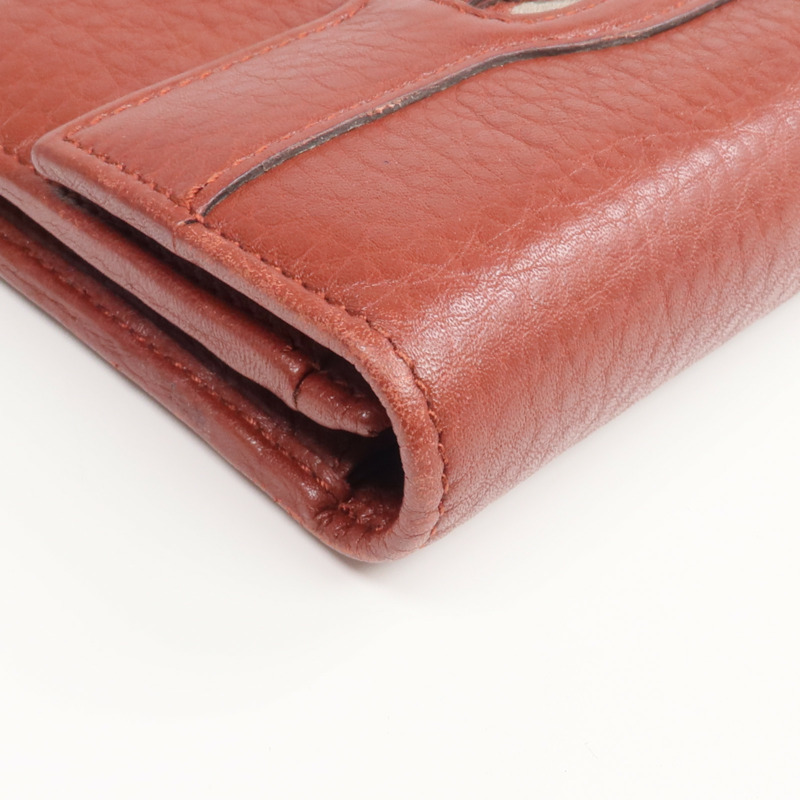 GUCCI 牛皮皮革Long Wallet金扣長錢包-8
