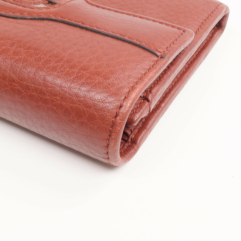 GUCCI 牛皮皮革Long Wallet金扣長錢包-9