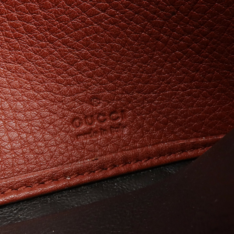 GUCCI 牛皮皮革Long Wallet金扣長錢包-15
