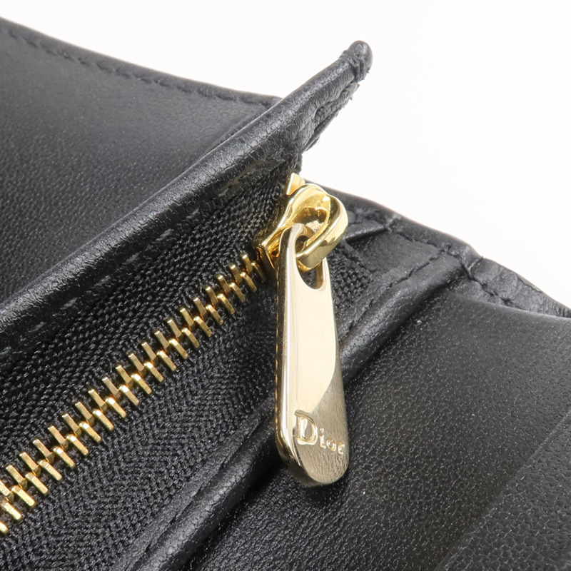 Dior 羊皮皮革Mini Lady Dior Gardenia Wallet金扣錢包-13