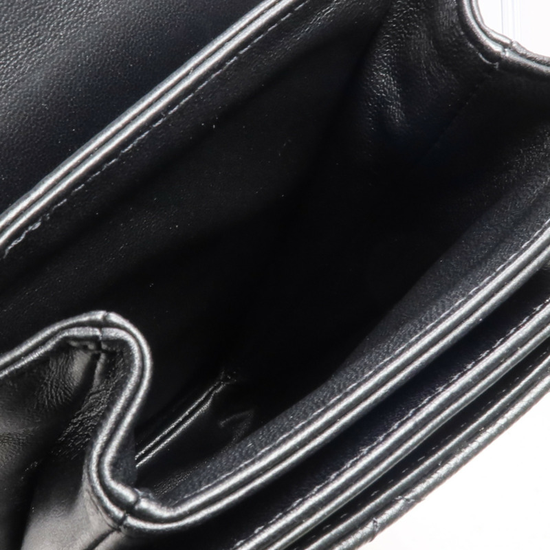 CHANEL 牛皮皮革Phone Holder金扣手挽肩背兩用袋-10