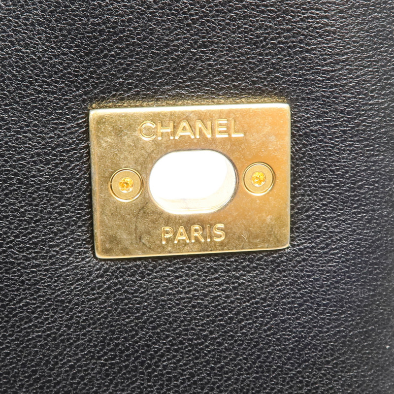 CHANEL 牛皮皮革Phone Holder金扣手挽肩背兩用袋-11