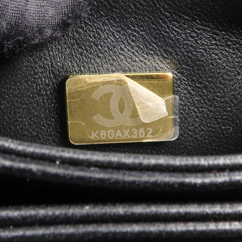 CHANEL 牛皮皮革Phone Holder金扣手挽肩背兩用袋-12