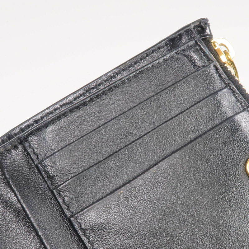 YVES SAINT LAURENT 牛皮皮革Uptown Compact Wallet金扣錢包-15