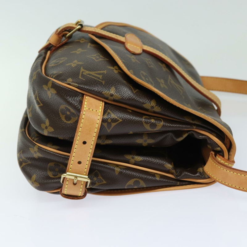 【日本直送】路易威登 Monogram Saumur 30 肩背包 M42256 LV Auth 80965V-2