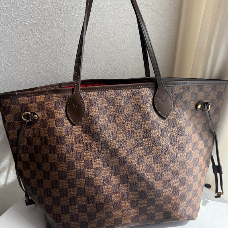 Lv never full mm 托特包👜卡棋盤-1