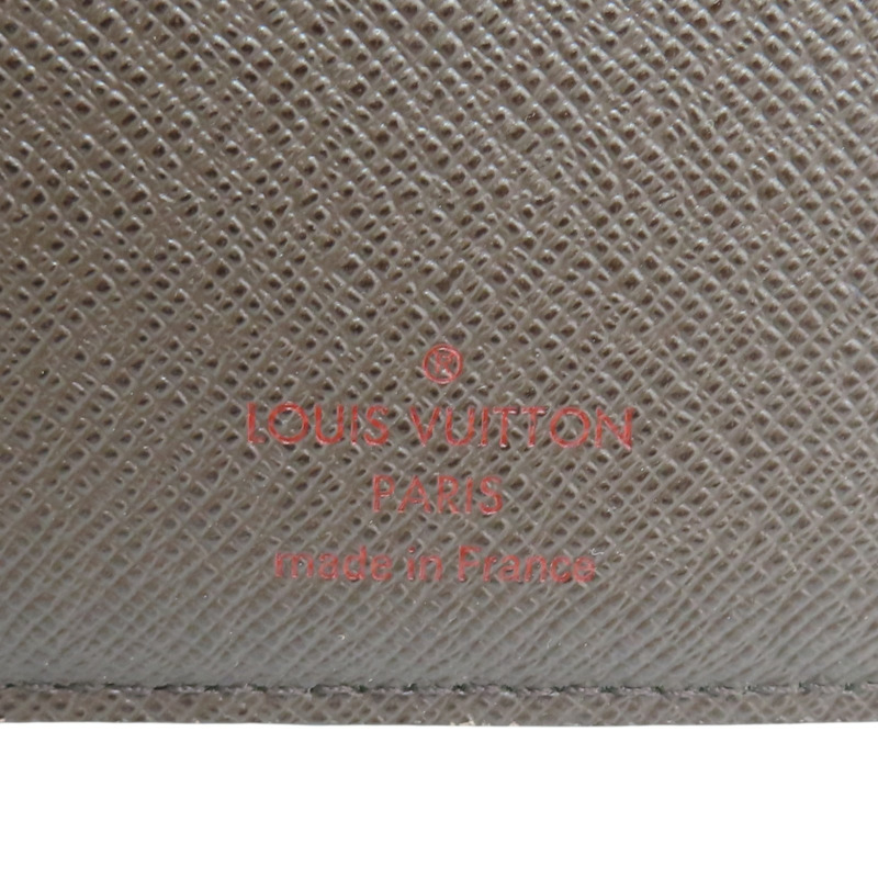 棕色 棋盤格帆布 Brazza 二折長夾【LOUIS VUITTON LV 路易威登】 N60017-8