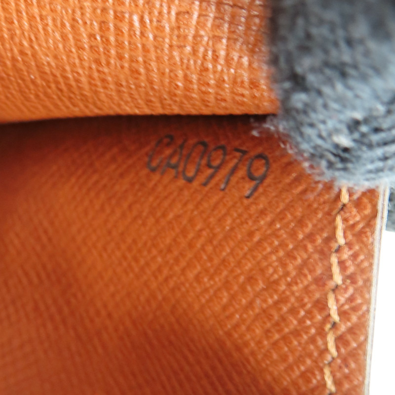 棕色 原花帆布 Tresor 扣式中夾【LOUIS VUITTON LV 路易威登】 M61735-7