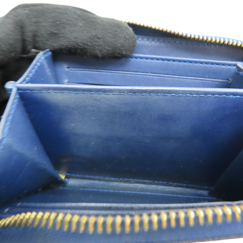 深藍色 漆皮 Zippy 零錢包 變色【LOUIS VUITTON LV 路易威登】 M90048-12