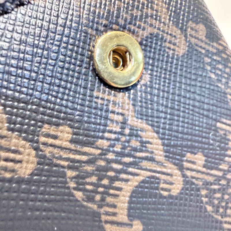 Celine✨可拆式TRIOMPHE標誌印花短款短夾錢包卡包 二合一-15