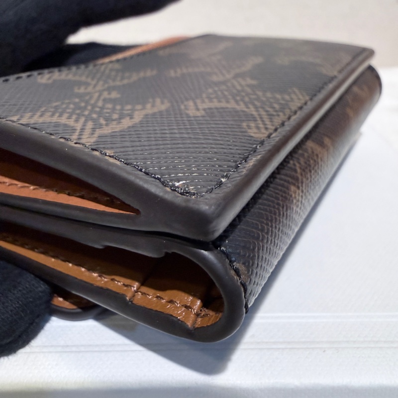 Celine✨可拆式TRIOMPHE標誌印花短款短夾錢包卡包 二合一-26