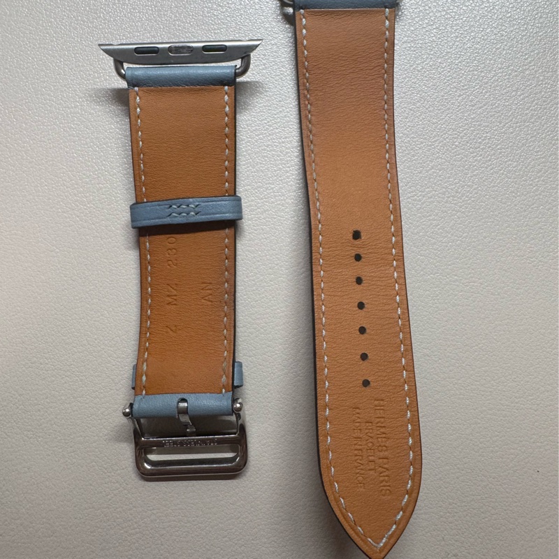 Apple watch Hermes 45/46mm愛馬仕 絕版淺藍色-2