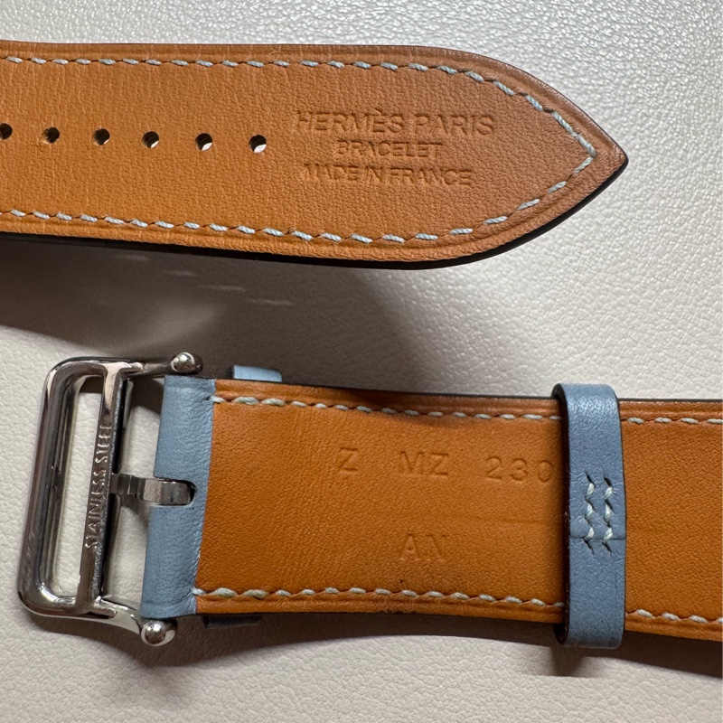 Apple watch Hermes 45/46mm愛馬仕 絕版淺藍色-8