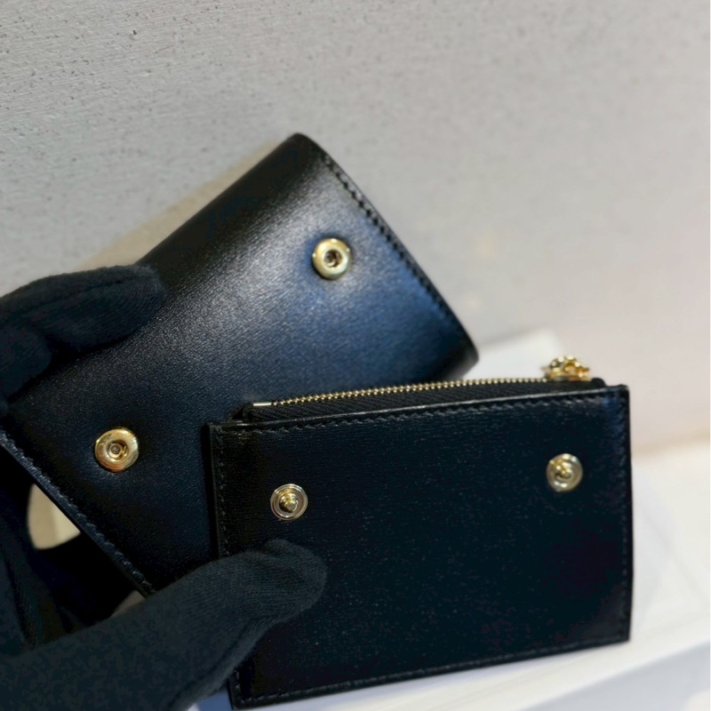 ✨Celine✨可拆式TRIOMPHE標誌印花短款短夾錢包卡包 二合一-9